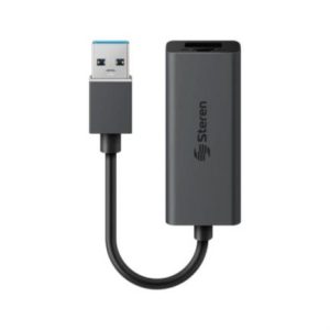 adaptador steren usb 3.0 a gigabit ethernet rj45 color negro