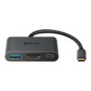 adaptador steren usb c a hdmi/usb 3.0/usb c color negro
