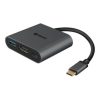 adaptador steren usb c a hdmi/usb 3.0/usb c color negro