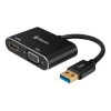 adaptador steren usb 3.0 a hdmi/vga color negro