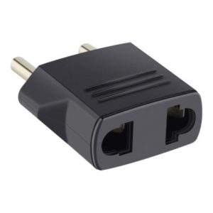 adaptador steren americano a europeo color negro