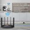 barra steren multicontacto wi fi de 4 salidas horizontales y triple cargador usb color blanco
