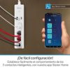 barra steren multicontacto wi fi de 4 salidas horizontales y triple cargador usb color blanco