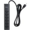 barra multicontactos steren 1.7m 15a 6 contactos americanas/europeas 70j color negro