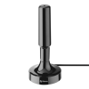 antena steren compacta uhf base de imán y booster 20db color negro