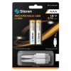 baterias recargables steren usb li ion aaa 40 2 pzas