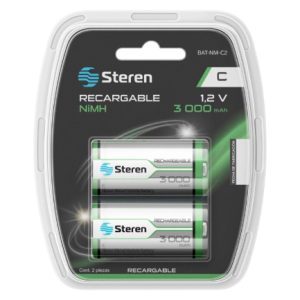 paquete de baterías steren nimh recargables usb c 1.2vcc 3000mah