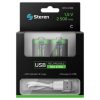 paquete de baterías steren li ion recargables usb c 1.5vcc 2500mah