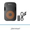 bafle steren semi profesional 15" bluetooth/mp3/aux/micrófono 3000 w pmpo color negro