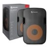 bafle steren semi profesional 15" bluetooth/mp3/aux/micrófono 3000 w pmpo color negro
