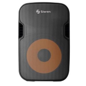 bafle steren semi profesional 15" bluetooth/mp3/aux/micrófono 3000 w pmpo color negro