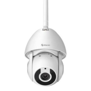 cámara seguridad steren wi fi/ethernet fhd robotizada seguidor de movimiento para exterior color blanco