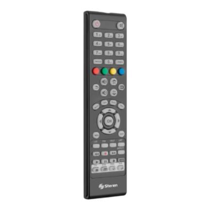 control remoto steren universal tv 4 en 1 con autoaprendizaje color negro control remoto steren universal tv 4 en 1 con autoaprendizaje color negro
