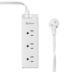 tira multicontacto steren de 9 salidas longitud 1.1m blanco
