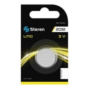 pila de litio steren tipo botón cr2032 capacidad 210 mah