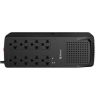regulador steren voltaje 1000w 8 contactos color negro
