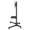 soporte steren móvil para tv 19" a 83" con repisa soporta hasta 60kg color negro