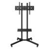 soporte steren móvil para tv 19" a 83" con repisa soporta hasta 60kg color negro