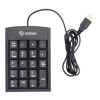 teclado numérico steren usb extra plano 19 teclas color negro