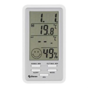 termómetro digital steren interior/exterior con sensor de humedad