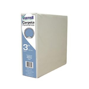 carpeta vinil samsill "o" blanca 3" p/450 hjs c/12