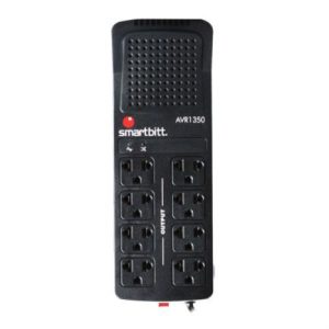 regulador smartbitt r bitt 1350 1350va/675 watts 8 contactos protección de línea telefónica rj 11