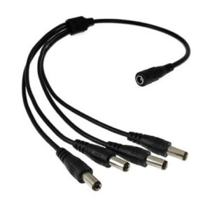 divisor de energía saxxon psuwb07 tipo pulpo 4 conectores macho 2.1mm 1 conector hembra
