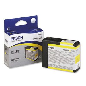 tinta epson stylus pro 3800/3880 80ml color amarillo