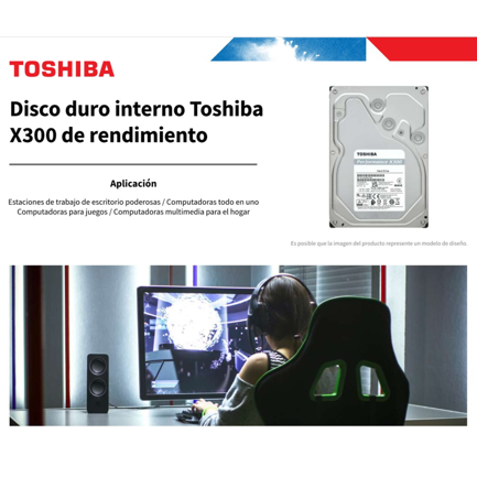disco duro interno toshiba 4tb x300 sata 6 gbit/s 3.5 disco duro interno toshiba 4tb x300 sata 6 gbit/s 3.5