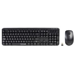 kit techzone inalambrico nifty mouse y teclado estilo retro mouse 800 1200 600 dpi 4botones