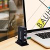 hub techzone 7 puertos usb 2.0 con fuente de poder 1 año garantía color negro