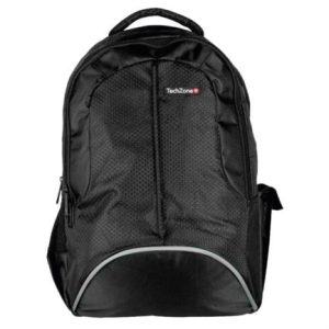 mochila techzone sport 15.6" con tirantes acojinados de alta resistencia color negro