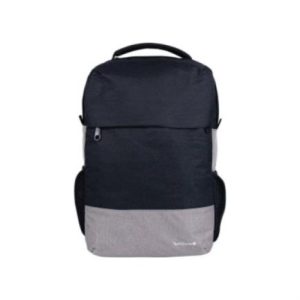 backpack techzone strong grey porta laptop 15.6" conector usb externo cierres metalicos auto reparables