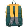 mochila techzone rainbow amarilla y funcional con diseño vibrante compartimientos acolchados para laptop y tablet