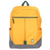 mochila techzone rainbow amarilla y funcional con diseño vibrante compartimientos acolchados para laptop y tablet
