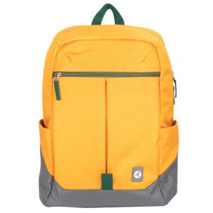 mochila techzone rainbow amarilla y funcional con diseño vibrante compartimientos acolchados para laptop y tablet