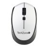 mouse inalambrico techzone optico 800 a 1600 dpi ajustable 4 botones ambidiestro win/mac color plata