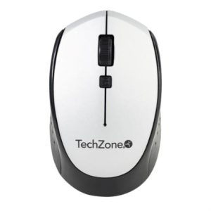 mouse inalambrico techzone optico 800 a 1600 dpi ajustable 4 botones ambidiestro win/mac color plata