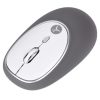 mouse inalámbrico techzone jelly mate grey de abs silicón 3 botones 1200 dpi con batería aaa incluida gris