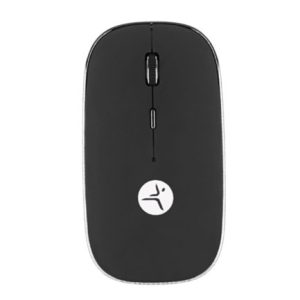 mouse techzone recargable negro con nano receptor tipo c y usb a mouse pad incluido