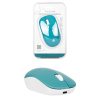mouse inalámbrico techzone verde armor recargable wireless