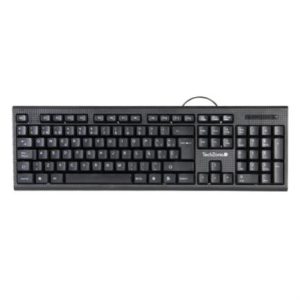 teclado alámbrico techzone usb tecnología plug play color negro 1 año garantía