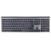 teclado techzone hefestos recargable multipunto bluetooth 10m de alcance color plata