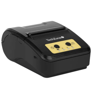 impresora termica techzone pos portatil batería recargable 80mm/s 203dpi interfaz usb/bt