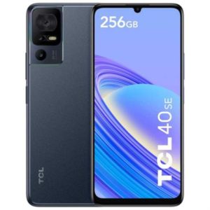 smartphone tcl 40 se 6.75" helio g37 cámara 50mp+2mp+2mp/8mp android 13 color gris