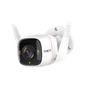 cámara de seguridad wi fi tapo de tp link para exteriores 2k qhd (2560x1440) 2.4 ghz 2t2r 2 × external