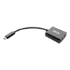 adaptador tripp lite usb c a vga con modo alterno dp 1.2 color negro