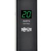 barra pdu tripp lite monofásico 2kw con medidor digital local 6 tomacorrientes adaptador l5 20p/5 20p vertical 61cm