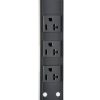barra pdu tripp lite monofásico 2kw con medidor digital local 6 tomacorrientes adaptador l5 20p/5 20p vertical 61cm