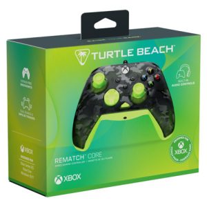 control xb turtle beach rematch core wired controller ghost black camo/yellow